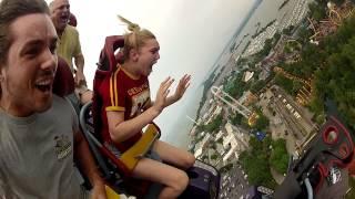 Stephanie Rides Top Thrill Dragster
