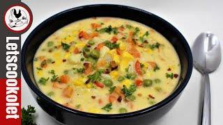 Cream of Vegetable Soup Homemade Recipe