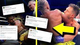 Celebrities & YouTubers REACTS To KSI KNOCK OUT 