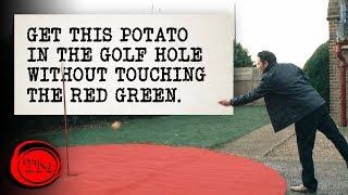 Get This Potato In The Golf Hole Without Touching The Green - FULL TASK