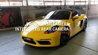 Porsche 718 Boxster S Front Dash Camera and Integrated Rear Camera