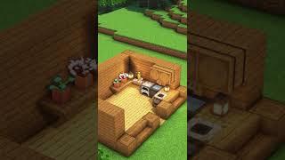 Minecrat cute house #asmr #asmrvideo #minecraftshorts #minecraftstarterhouse #minecraft