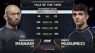 Masakazu Imanari vs. Mikey Musumeci  ONE Championship Full Fight