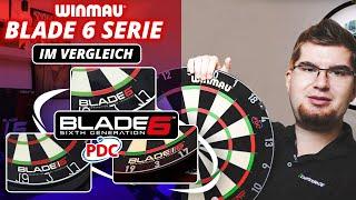 Winmau Dartscheiben  Blade 6 Serie im Vergleich 