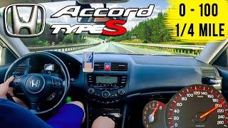 Drag Test Honda Accord 2.4 MT 7G Type S 190 hp  Acceleration 0-100 402m 14 miles