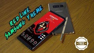 Red Line Samsung Theme