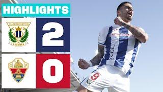 Resumen de CD Leganés vs Elche CF 2-0