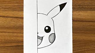 How to draw Pikachu step by step  Beginners drawing tutorials step by step  Art videos