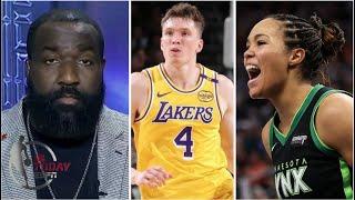 FULL NBA Today  Perkins reacts to Lynx beat Liberty in OT to lead 1-0 Lakers first preseason win