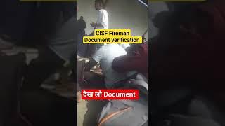 CISF Fireman Documents Center update 