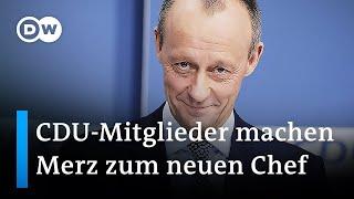 Friedrich Merz wird neuer Parteivorsitzender der CDU  DW Nachrichten