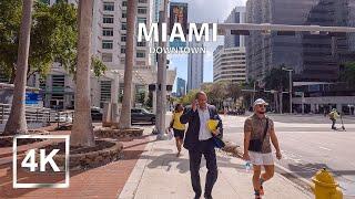 4K Walking in Downtown Miami - Brickell - HDR - 2023 - USA