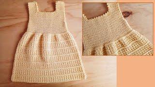 Vestido a crochet MUY FÁCIL para niña ¡paso a paso