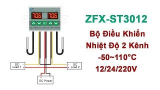 #233 ZFX-ST3012 Bộ Điều Khiển Nhiệt Độ Kép -50110°C