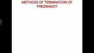 Methods for Medical Termination of Pregnancy _ Obstetrics lectures _  Online MBBS