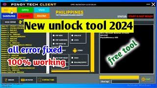 Pinoy tech client tool 2024  oppo vivo realme xiaomi samsung free frp unlock tool