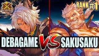 GBVSR  Debagame Eustace vs Sakusaku Soriz  High Level Gameplay