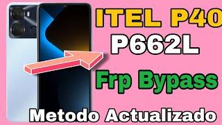 Eliminar Cuenta Google ITEL P40 Android 12  Frp Bypass ITEL P662l  Android 12