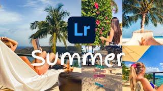 Summer preset  Tropical preset  free preset  Lightroom preset tutorial + Free DNG file