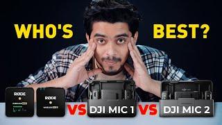 DJI Mic 1 vs DJI Mic 2 vs Rode Wireless Go 2  Detailed Review