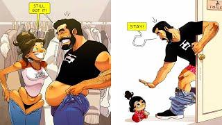 Artist Keeps Illustrating Everyday Life With His Wife And Now We Get To See Their Baby Daughter