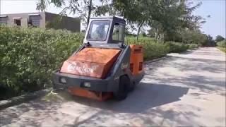 Road Cleaning Machine  Ride on Road Sweeper Machine INDIA