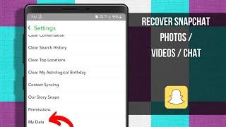 How to see Snapchat History  How To Recover Deleted Snapchat Chat Videos And Photos  Recover snaps