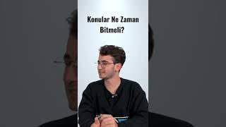 Konular Ne Zaman Bitmeli? #yks #tyt #ayt