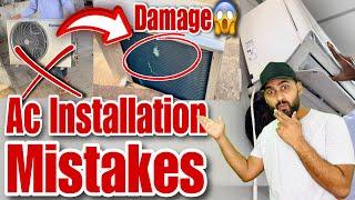 Ac Installation Guide  Ac Installation Mistakes  Ac Install kaise kare