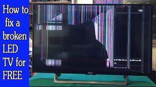 How to fix a broken LED TV for FREE and give it a second life  LED TV Repair