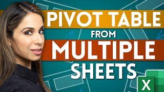 Create a Pivot Table from Multiple Sheets in Excel  Comprehensive Tutorial
