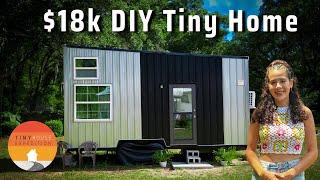 Young Woman & Dad Build $18k Tiny House w Amazing Closet