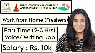 Part Time Work from Home for Undergraduates Graduates Freshers  Any Age  WFH Jobs all India