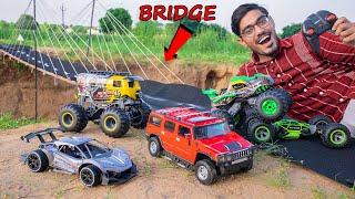 MONSTER RC CAR RACE- ON MINI HIGHWAY Part-2  कौनसी गाडी जीतेगी रेस? Ferrari Hummer Etc.