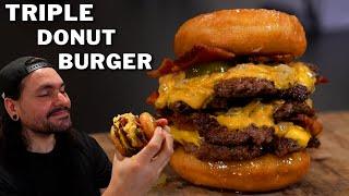 El creador de esta Hamburguesa es un GENIO  Donut Burger  La Capital