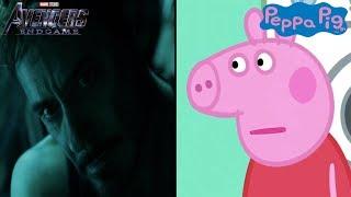 Peppa Pig Endgame VS Avengers Endgame  Trailer Comparison