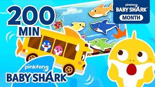 Baby Shark Bus Goes Round and Round  +Compilation  ALL Baby Shark Stories  Baby Shark Official