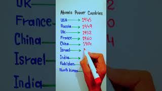 How many countries have atomic bomb  5min Knowledge