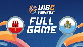 Group Phase  Gibraltar v San Marino  Full Basketball Game  FIBA U18 EuroBasket 2024 Division C