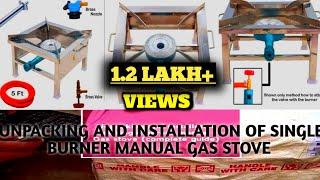 UNBOXING AND INSTALLING SINGLE BURNER HIGH PRESSURE GAS STOVE l DIY complete guide @pravardhmysore