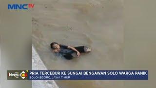 Pria Tercebur ke Sungai Begawan Solo Bikin Panik Warga - LIP 1112