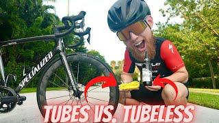TUBES OR TUBELESS? *WHAT IS FASTER? *  POWER METER TEST