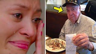 Waitress Serves An Old Man Whom Everyone Hates. Then He Thanks Her With a $50000 Tip And..