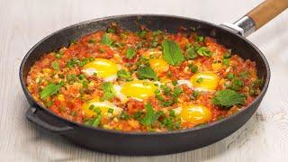 Menemen – Perfect Breakfast Unique Taste of Turkish Omelet With Veggies. Recipe by Always Yummy
