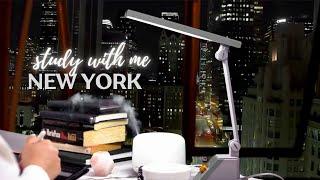 Study with me in the Rain  New York  Relaxing Lofi  Rosie Study