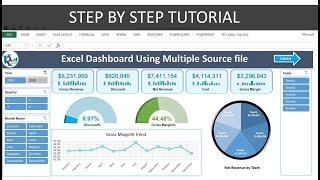 Fully Automated Excel dashboard with multiple source files  No VBA used