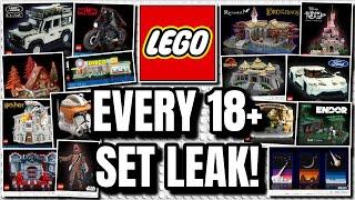 EVERY Lego 2023 18+ Set LEAKED 20+ Sets?