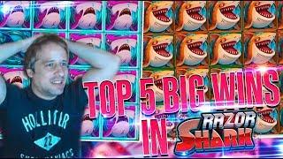 The Razor Shark top 5 BIG WINS - Record win on casino slot