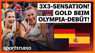 Deutsche 3x3-Basketballerinnen gewinnen Olympia-Gold  Olympia Paris 2024  sportstudio