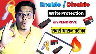 How to EnableDisable USB Write Protection on Pendrive 